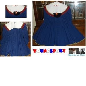 Youngsport Blue Check Girls Dress Size 5